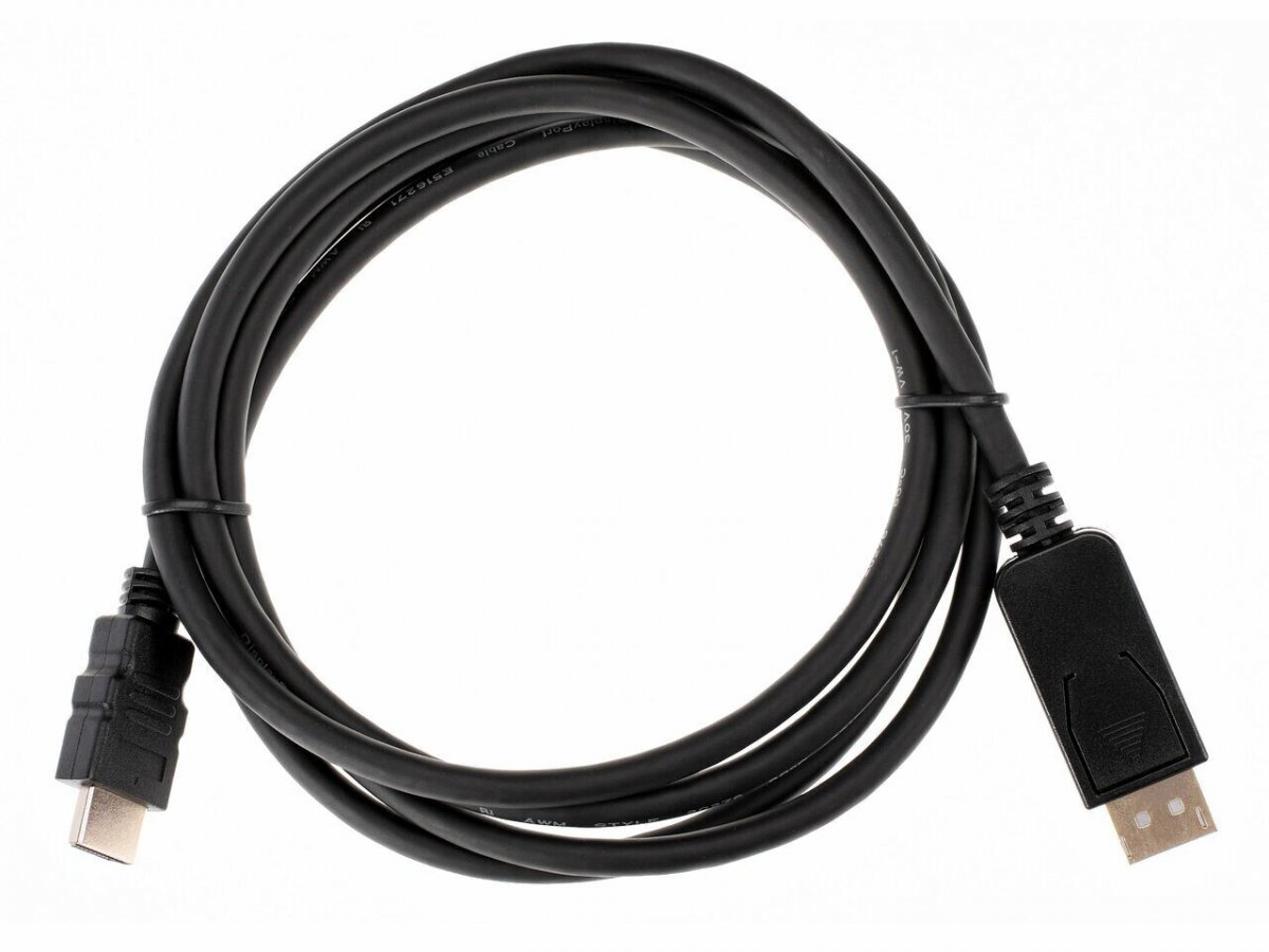 Кабель-переходник DisplayPort M-> HDMI M 1.8m iOpen (Aopen/Qust) <ACG494-1.8M>