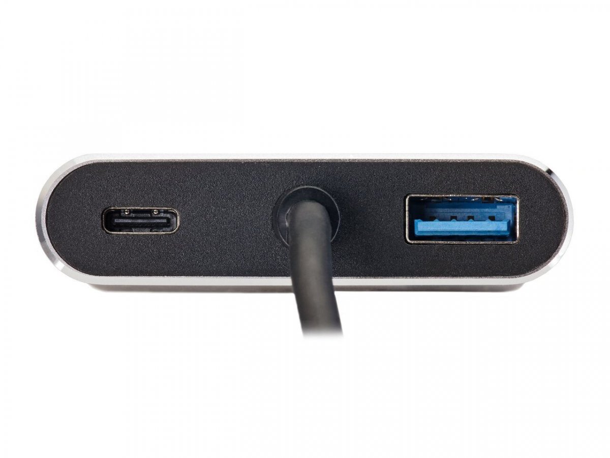 Кабель-концентратор USB3.1 TypeCm -->HDMI+USB3.0+PD+VGA Alum Grey 4K@30Hz, Telecom<TUC055>