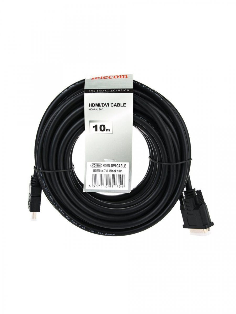 Кабель HDMI to DVI-D Dual Link (19M -25M) 10м, TELECOM