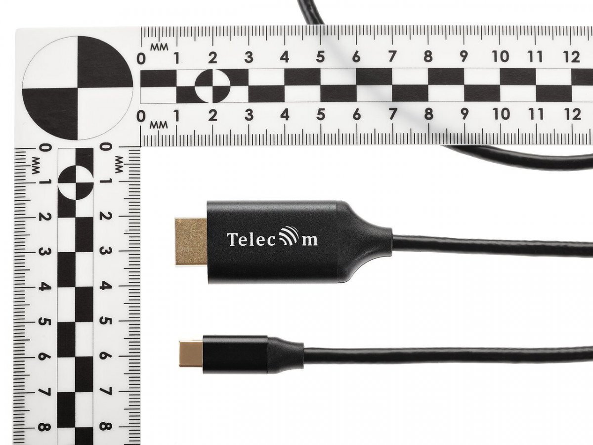 Кабель-адаптер USB3.1 Type-Cm to HDMI A(m) 4K@60Hz, 1.8m, Telecom <TCC008-1.8M>