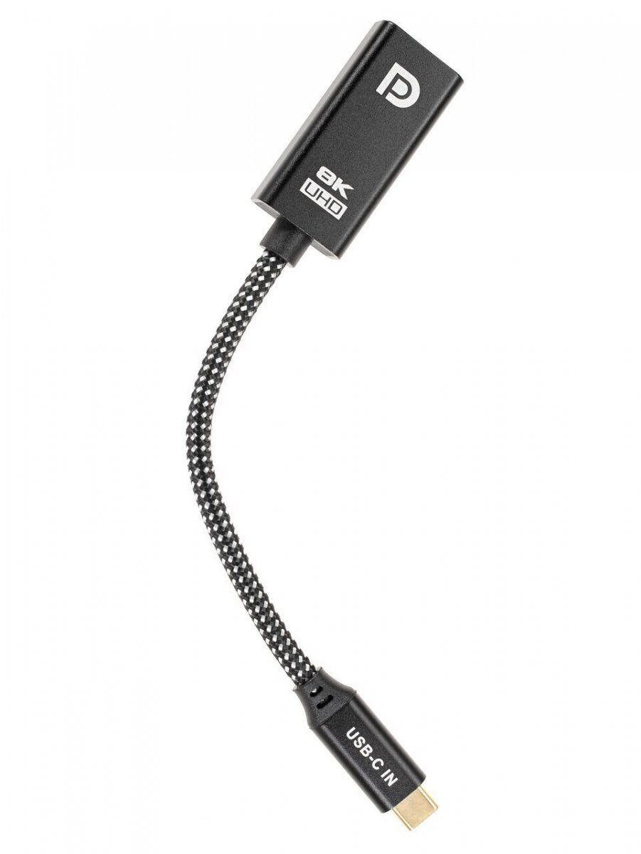 Адаптер USB Type-Cm---->DP(f) 1.4v, 4K@120HZ 8K@ 60Hz, Alum  Shell,Telecom 0.15м<TUC065>
