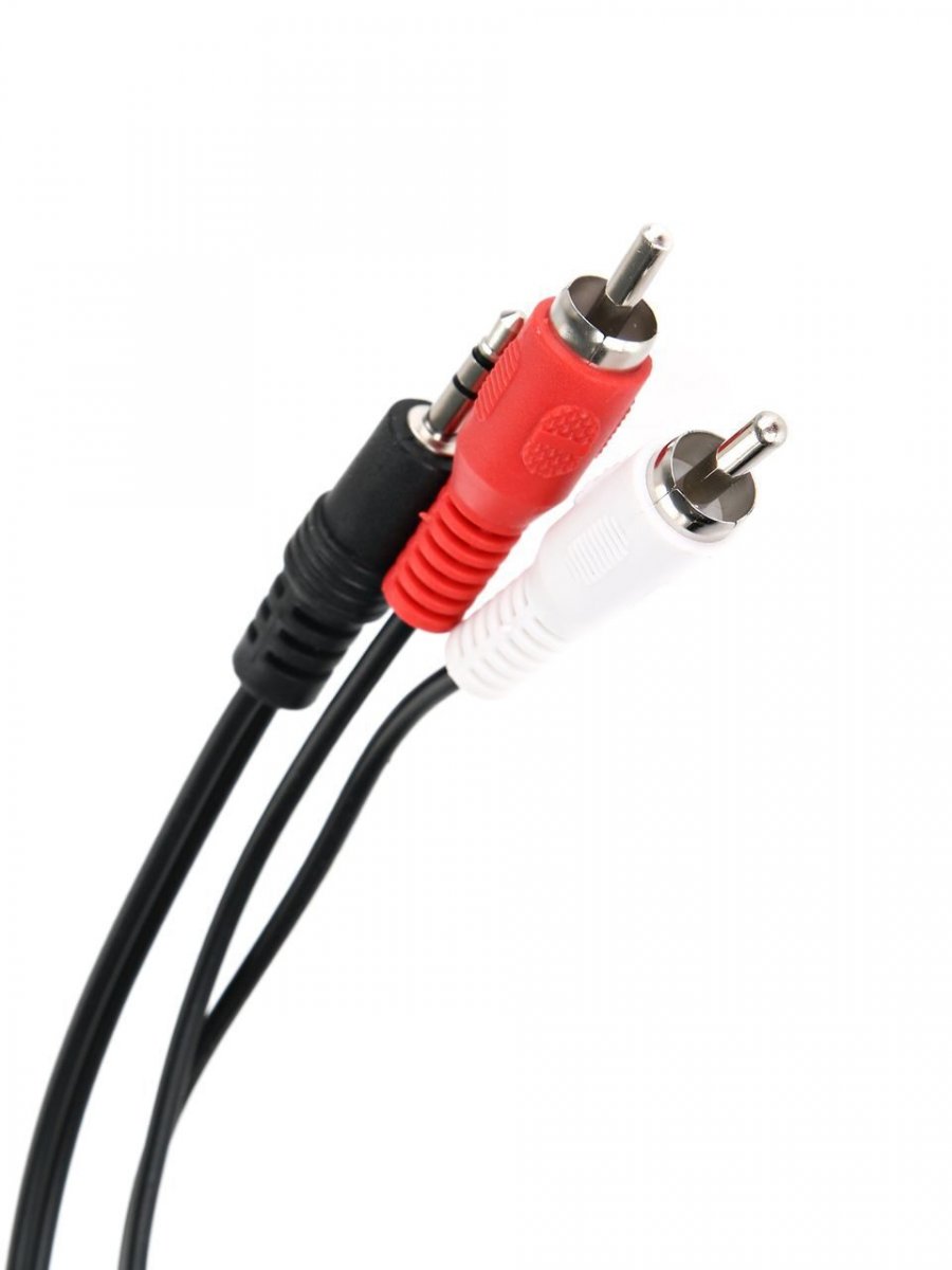 Кабель соединительный Telecom 3.5 Jack (M) - 2xRCA (M), стерео, аудио, 5м