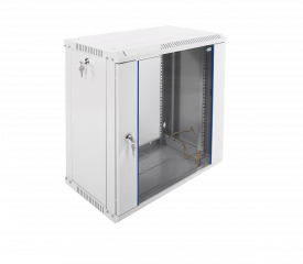 Шкаф телекоммуникационный настенный разборный ЭКОНОМ 12U (600 × 350) дверь стекло, цвет черный