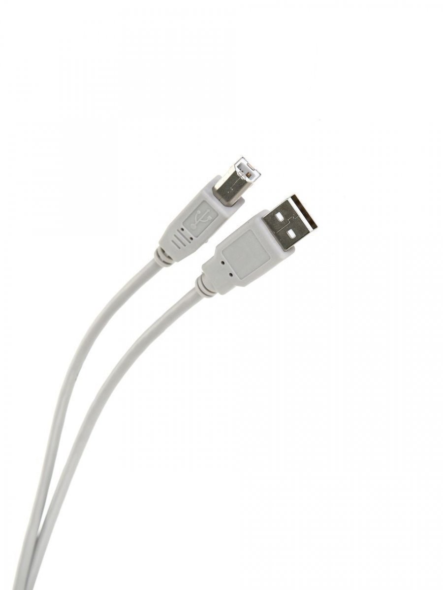 Кабель соединительный Aopen USB2.0 AM/BM 3m серый (ACU201G-3M)