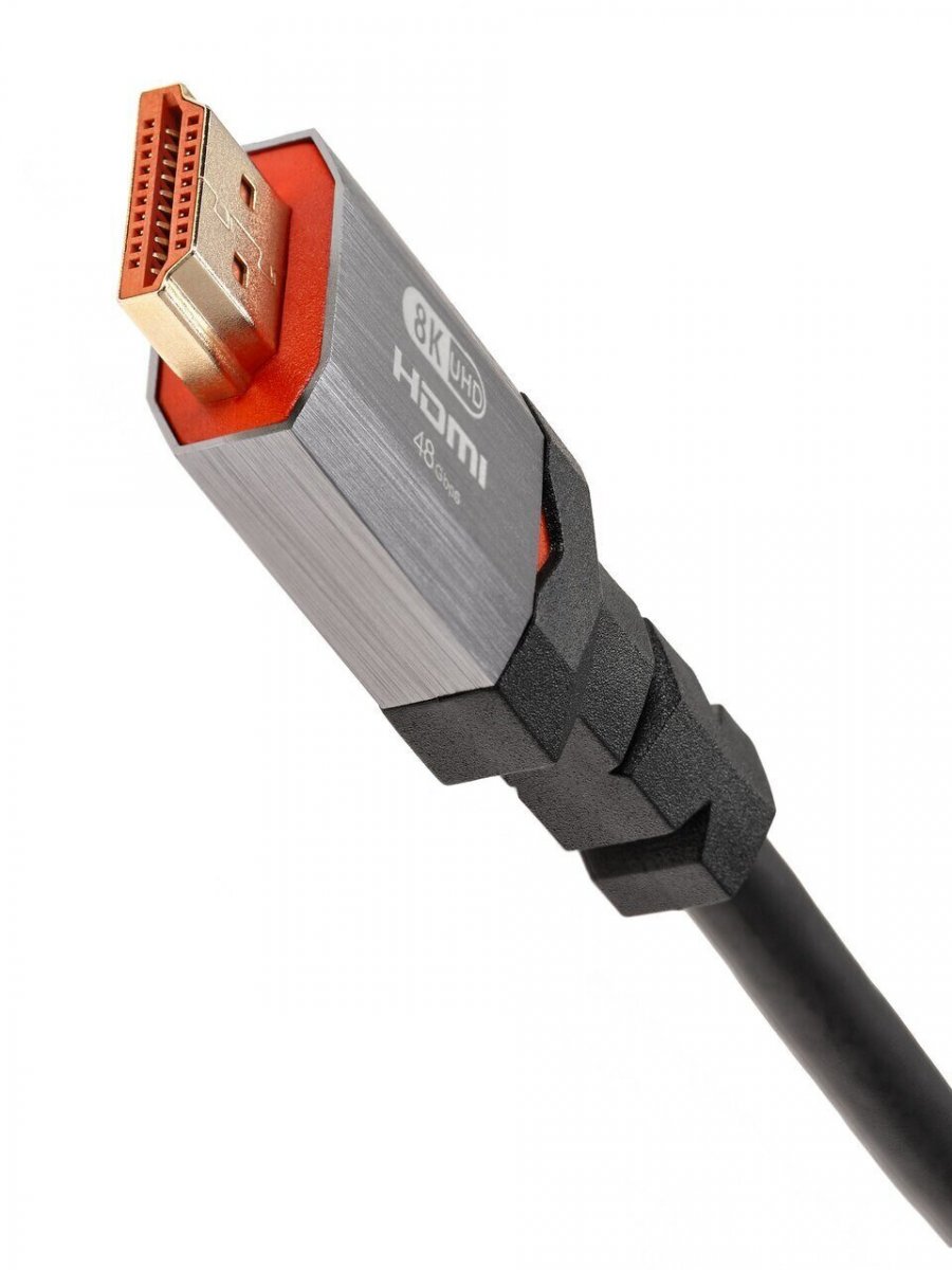 Кабель HDMI 19M/M,ver. 2.1, 8K@60 Hz 2m метал разъемы, Telecom <TCG365-2M>