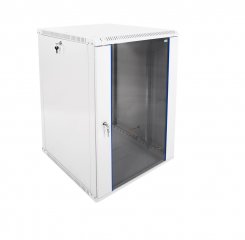 Шкаф телекоммуникационный настенный разборный ЭКОНОМ 18U (600 × 650) дверь стекло