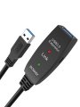 Кабель-адаптер USB3.0-repeater, удлинительный активный <Am-->Af> 10м iOpen (Aopen/Qust)<ACU827A-10M>