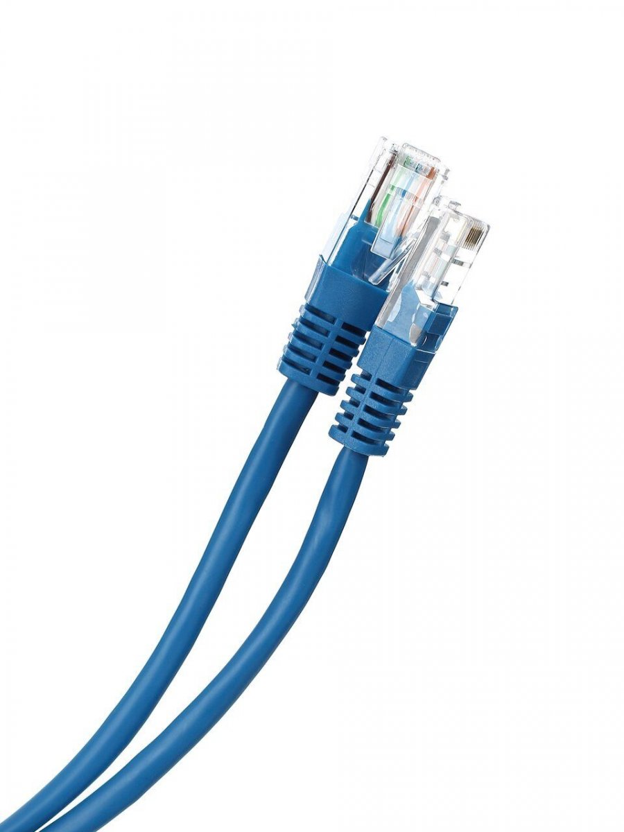 Патчкорд литой iOpen (Aopen/Qust) UTP кат.5е 0,5м синий <ANP511_0.5M_B>
