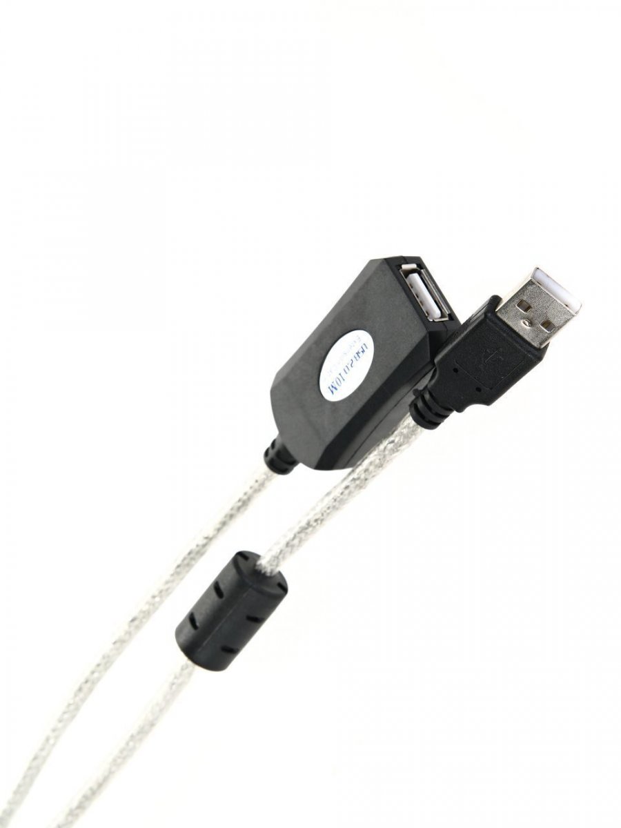 Кабель-адаптер USB2.0-repeater, удлинительный активный Am-Af 10м VCOM