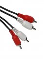Кабель соединительный 2xRCA (M) - 2xRCA (M) черный 3m, VCOM