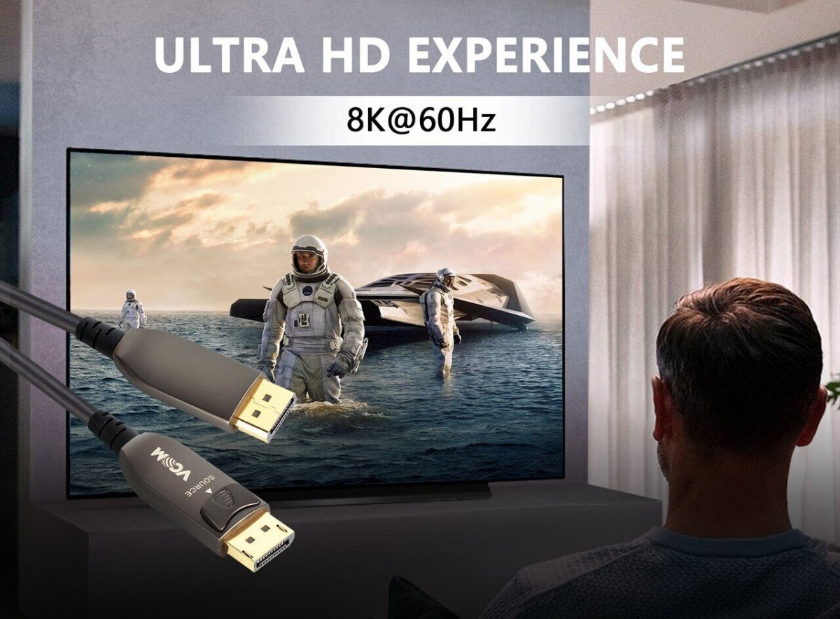 Активный оптический кабель VCOM  DP1.4 32GBs/8K@60Hz 40м <D3751-40M>