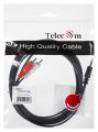 Кабель соединительный Telecom 3.5 Jack (M) - 2xRCA (M), стерео, аудио, 3м