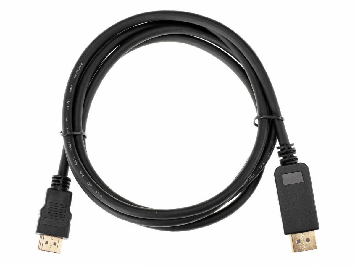 Кабель-переходник DisplayPort M-> HDMI M 4K@30Hz 1.8m iOpen (Aopen/Qust) <ACG608-1.8M>