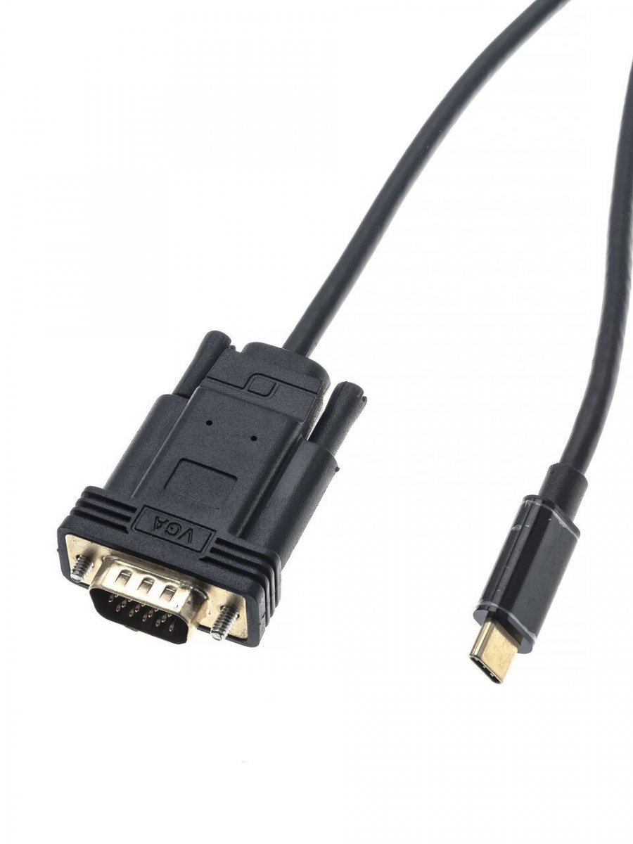 Кабель-адаптер USB 3.1 Type-Cm to VGA(M) 1080p@60Hz, 1.8M VCOM <CU421C-1.8M>