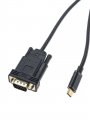 Кабель-адаптер USB 3.1 Type-Cm to VGA(M) 1080p@60Hz, 1.8M VCOM <CU421C-1.8M>