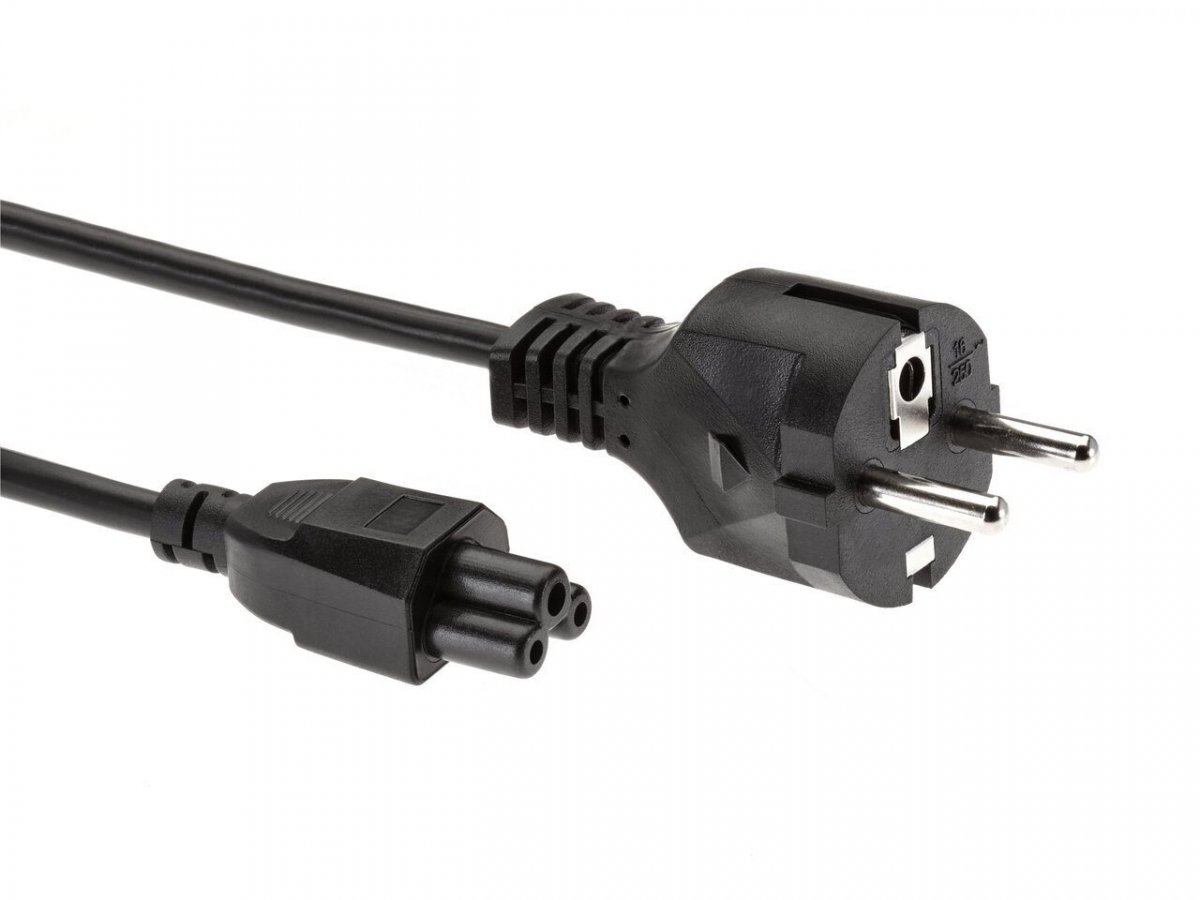 Кабель питания для ноутбуков 3m, 3-pin, с заземлением, 220V (Европейский стандарт)