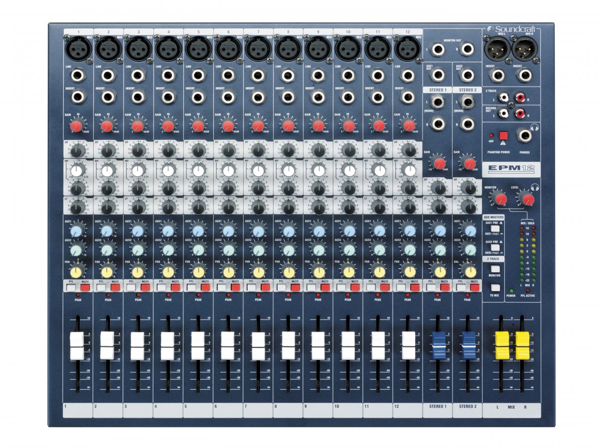 Аналоговый микшерный пульт Soundcraft EPM12