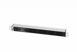 Блок розеток Rem-10 без шнура с инд.,10  IEC 60320 C13, вход IEC 60320 C14, 10A, алюм.