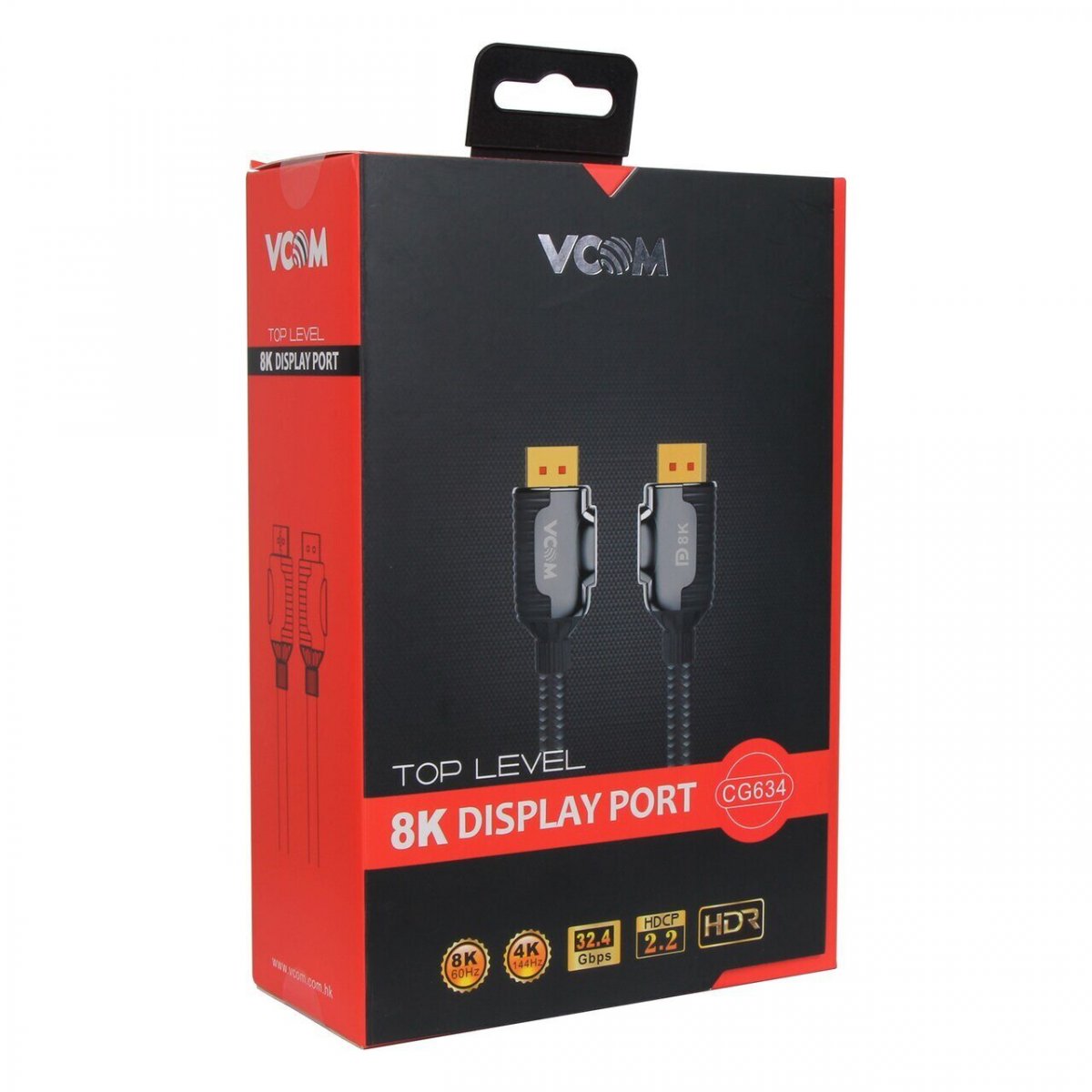 Кабель соединительный DISPLAY PORT v1.4, 8K@60Hz, 2m VCOM CG634-2M