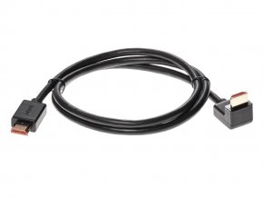 Кабель HDMI---HDMI ver 2.0 угловой коннектор 90град  1м,Telecom 