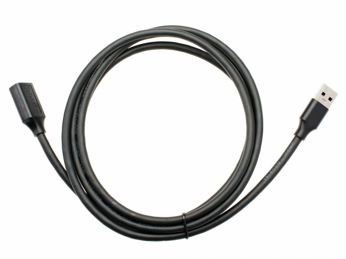 Кабель удлинительный USB3.0 Am-Af 0.5m Telecom черный (TUS708-1.8M)