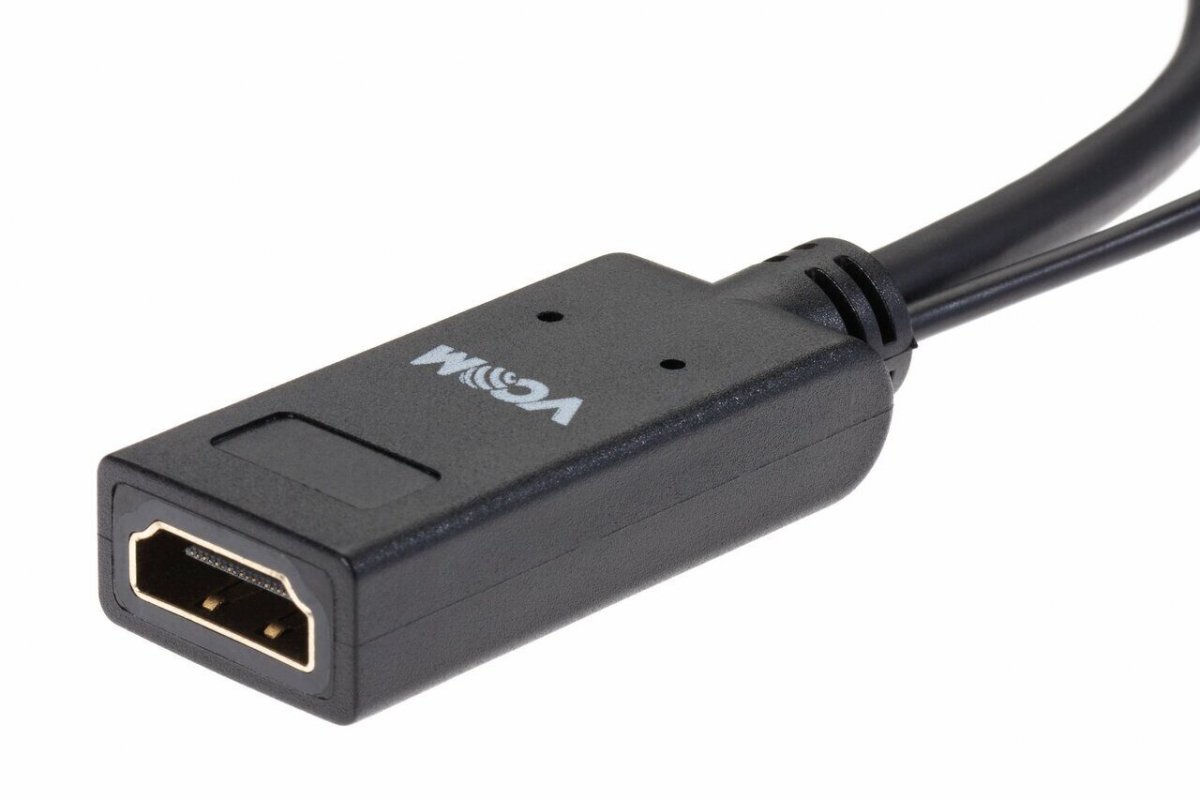 Кабель-переходник HDMI(F) +USB---> miniDP(M) 0.15m  4K*30Hz VCOM<CG497-0.15>