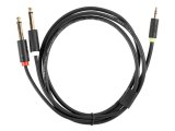 Кабель-адаптер 3.5ST(M)/2X6.35 ST(M), 1.5м, Telecom PRO <TAV6168-1.5M>