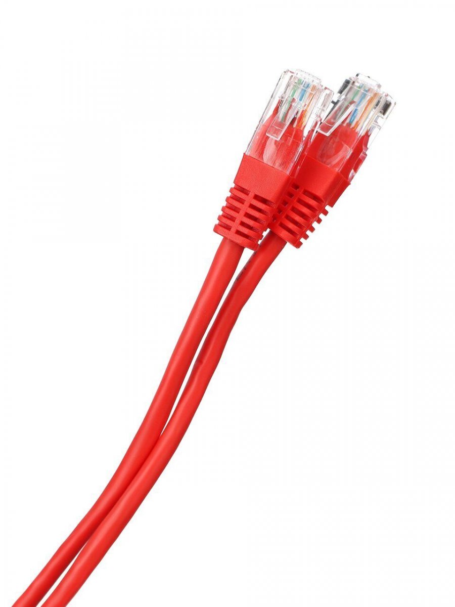 Патчкорд литой iOpen (Aopen/Qust) UTP кат.5е 10м красный <ANP511_10M_R>