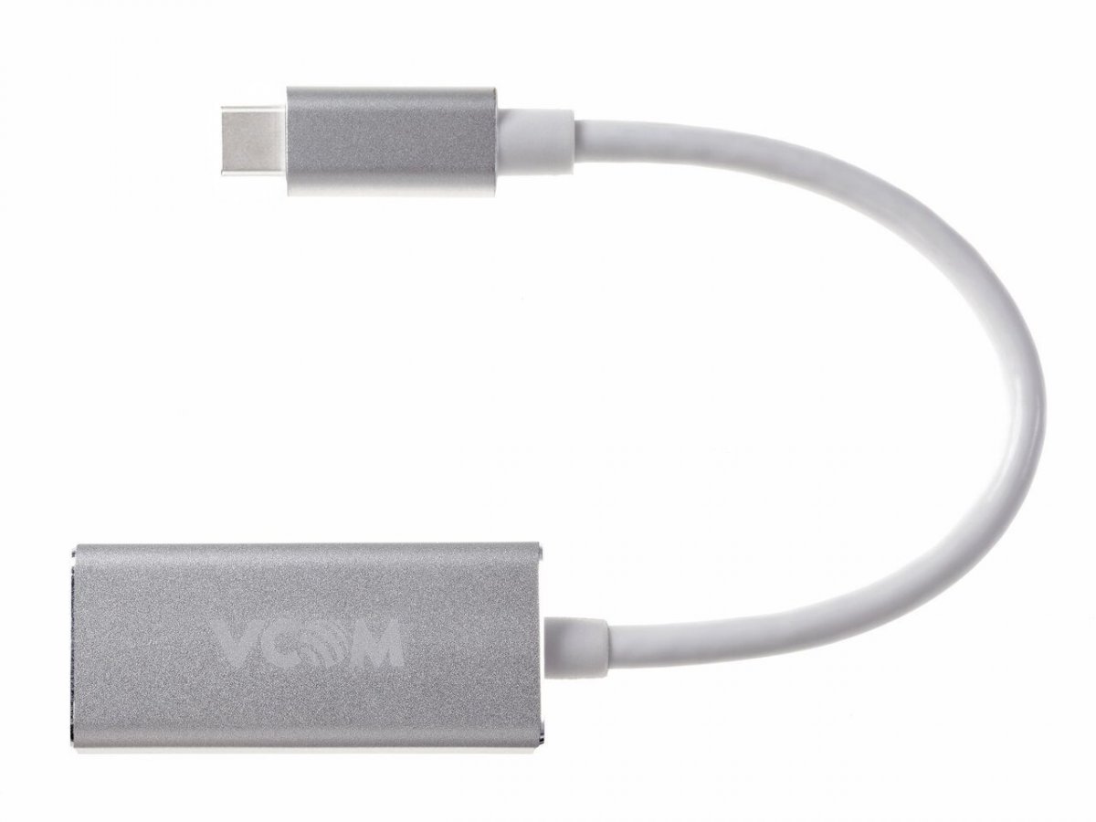 Кабель-адаптер USB 3.1 Type-Cm to DP(f) 3840x2160@60Hz, 0.2m VCOM <CU422M>