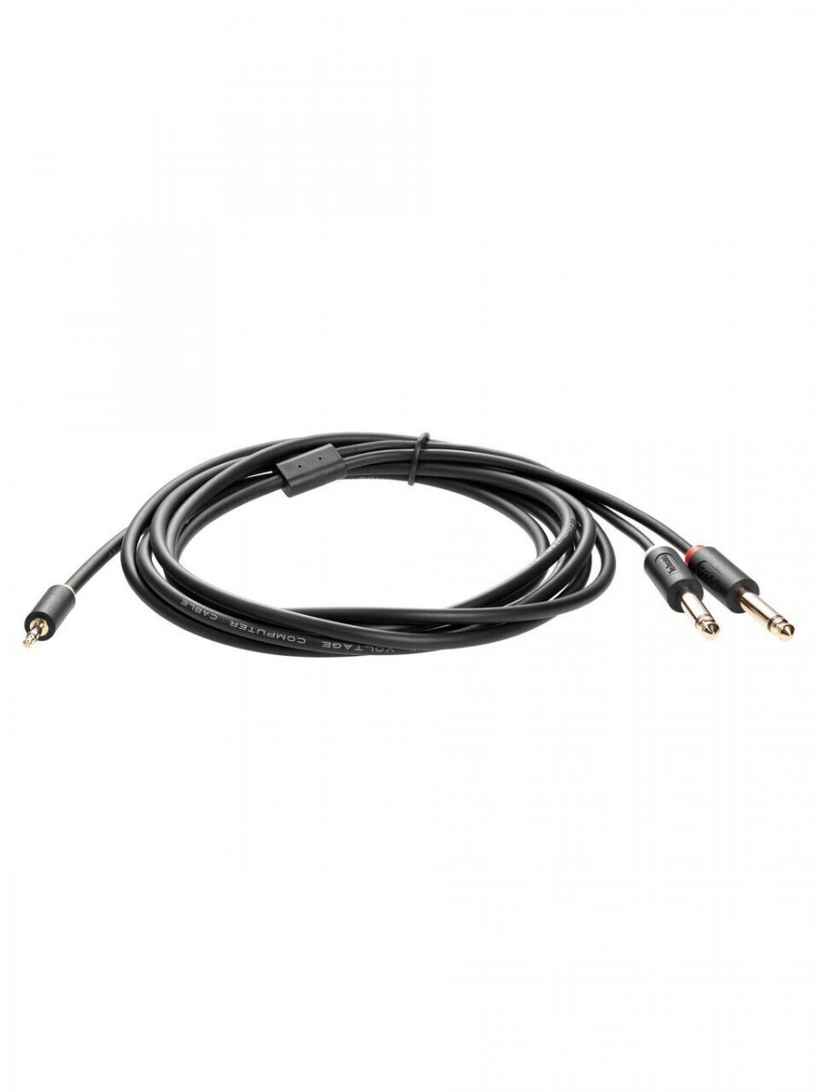 Кабель-адаптер 3.5ST(M)/2X6.35 ST(M), 3м, Telecom PRO <TAV6168-3M>