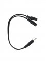 Кабель адаптер VCOM 3.5ST(M)/2*3.5 ST(F), CV203