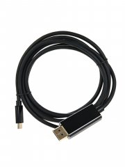 Кабель-адаптер USB 3.1 Type-C(M) to DP(M) 3840x2160@60Hz, 10Gbps, 1.8 m VCOM CU422C-1.8M