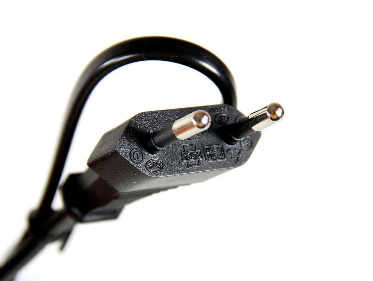 Кабель для аудио-видео техники IEC-320-C7--розетка 220V, 2-pin, 0.5м , черный