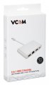 Кабель-адаптер USB3.1 Type-Cm to HDMI+USB3.0+RJ45+PD charging  VCOM <CU455>