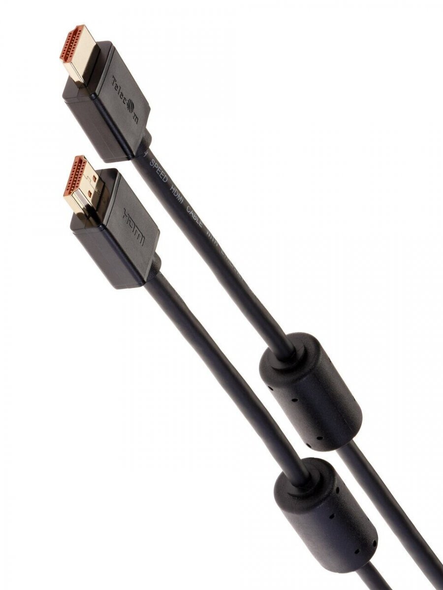 Кабель HDMI-19M --- HDMI-19M ver 2.0+3D/Ethernet ,2m, 2 фильтраTelecom <TCG215F-2M>