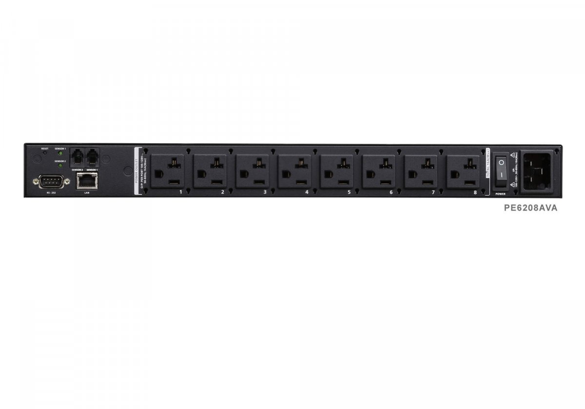 8-розеточный измеряющий&выключающий eco PDU Aten PE6208AV