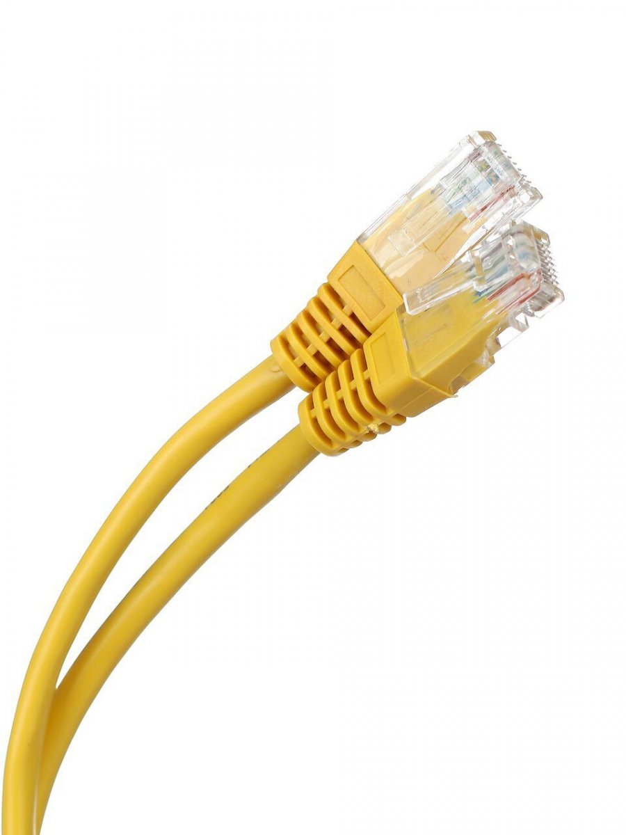 Патчкорд литой iOpen (Aopen/Qust) UTP кат.5е 0,5м желтый <ANP511_0.5M_Y>
