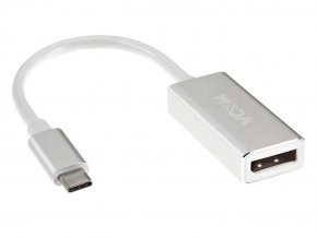 Кабель-адаптер USB 3.1 Type-Cm to DP(f) 3840x2160@60Hz, 0.2m VCOM 