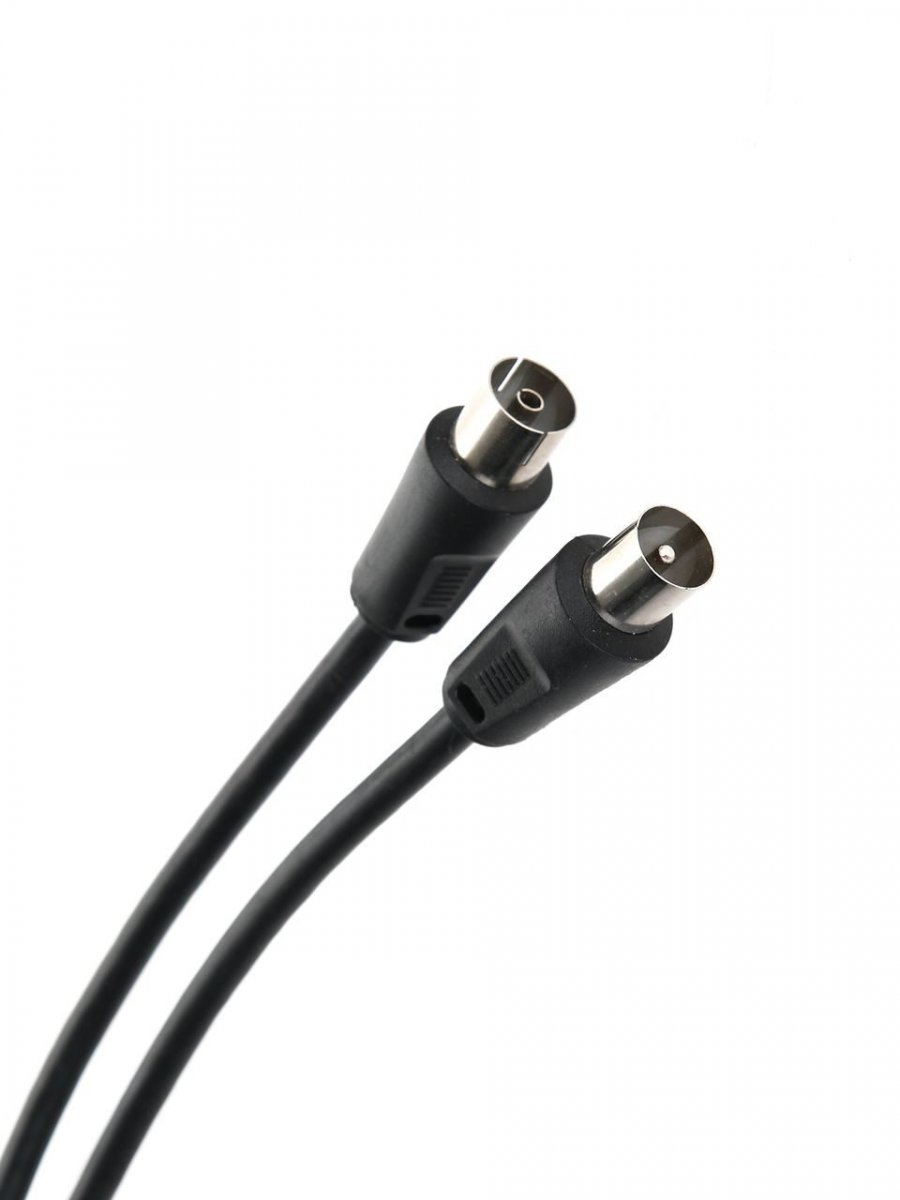 Кабель удлинительный антенный 9.5mm, 75Ом,ТВ-М to ТВ-F, 1m, Telecom (TTV9501-1M)