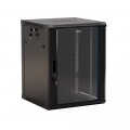 Шкаф настенный 19", 18U Hyperline TWB-1845-GP-RAL9004