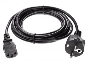 Кабель компьютер - розетка 3m 220V (Европейский стандарт)