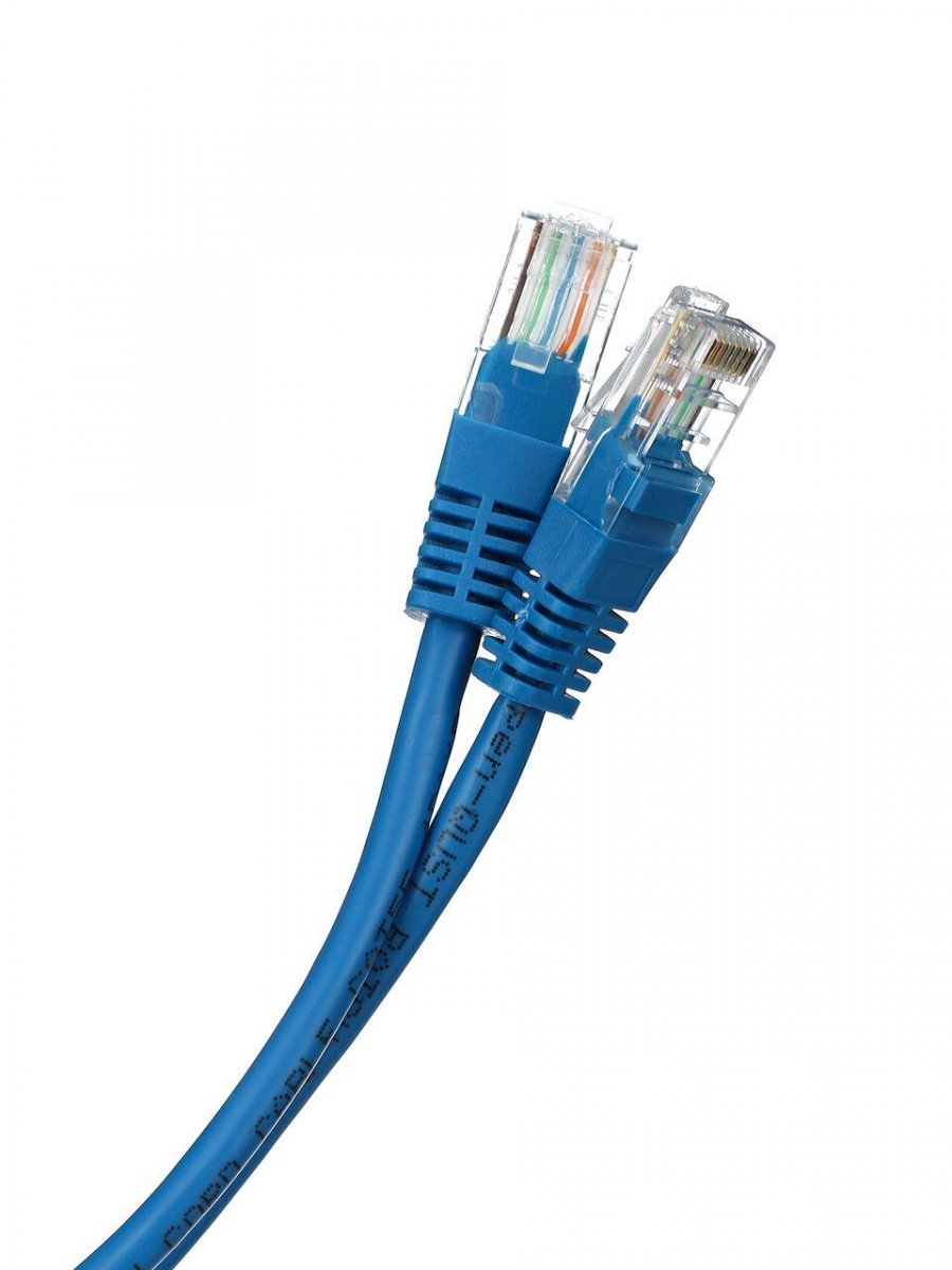 Патчкорд литой iOpen (Aopen/Qust) UTP кат.5е 1м синий <ANP511_1M_B>