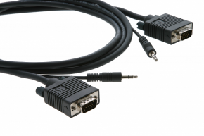 Кабель Micro, VGA (Вилка) + аудио на VGA (Вилка) + аудио, 7,6 м Kramer C-MGMA/MGMA-25