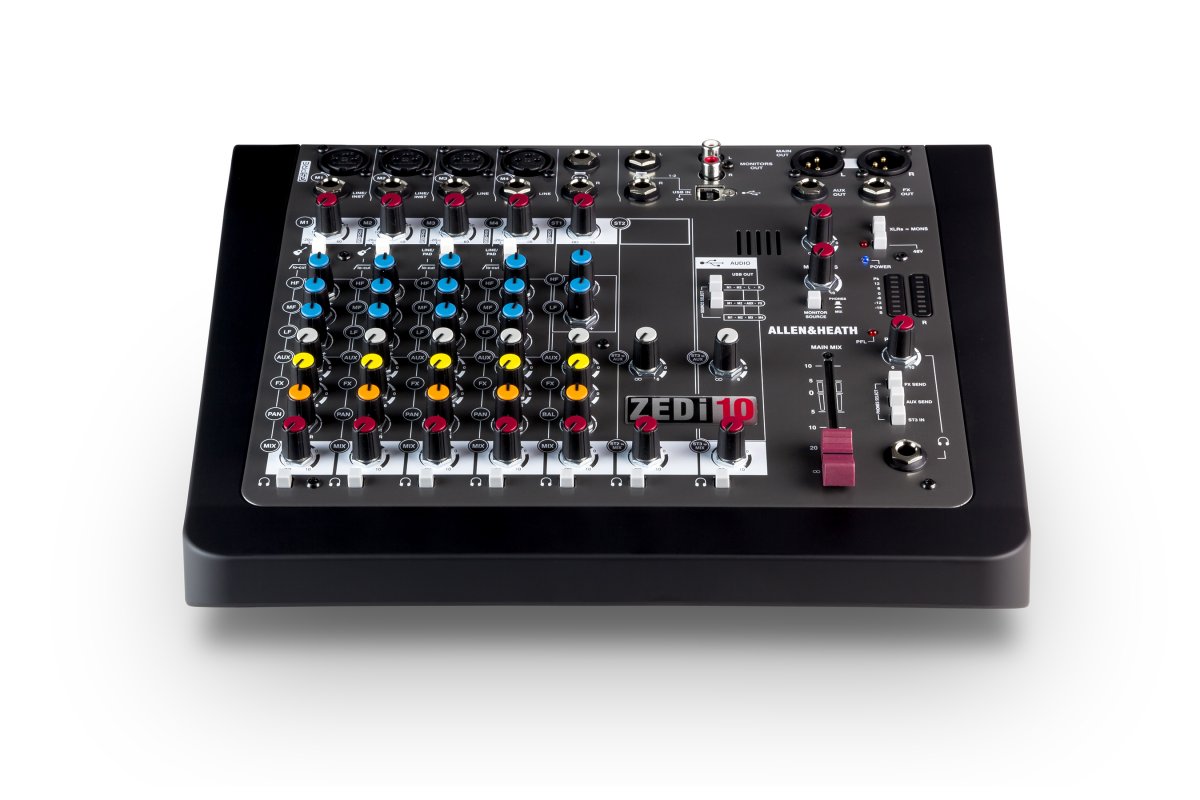 Гибридный компактный аналогово-цифровой микшерный пульт Allen&Heath ZEDi-10
