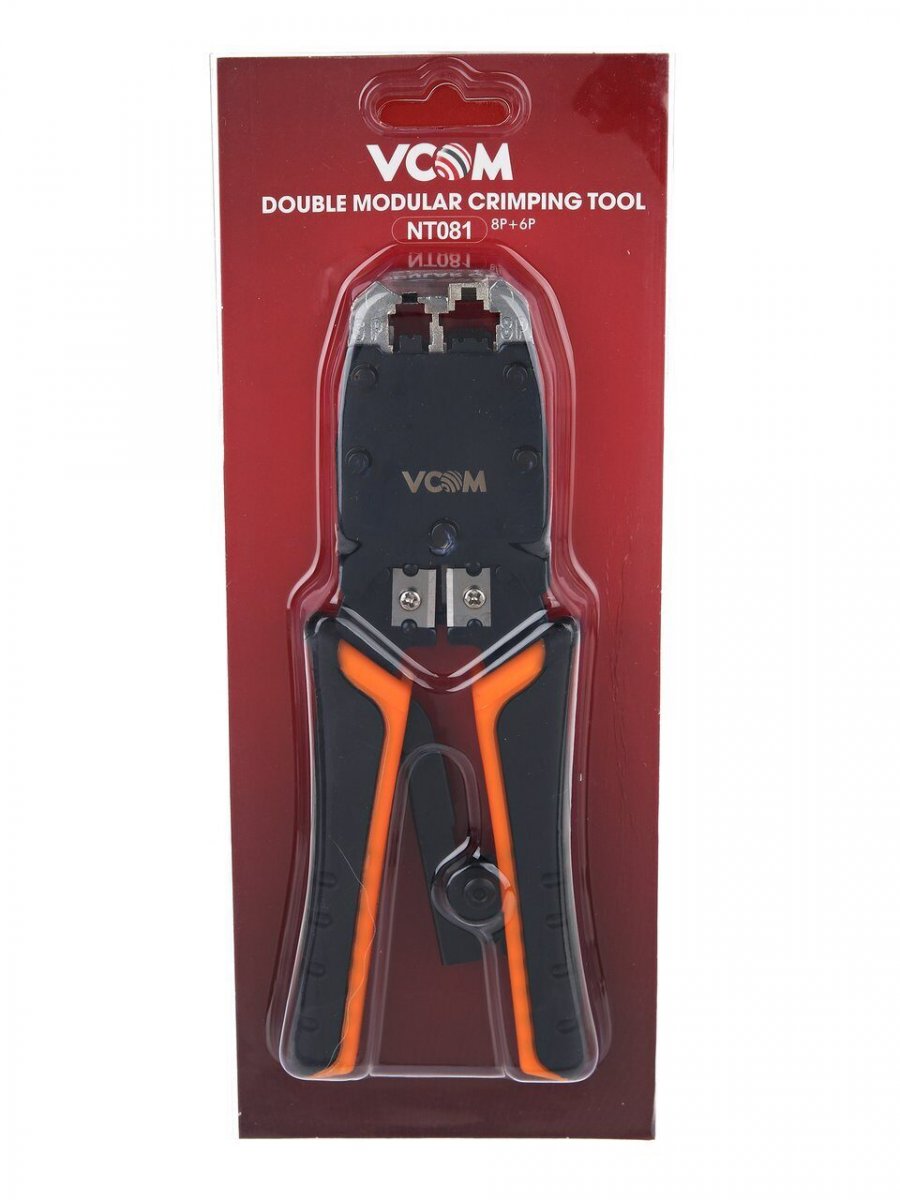 VCOM NT081. Клещи обжимные для коннекторов 8P, 6P