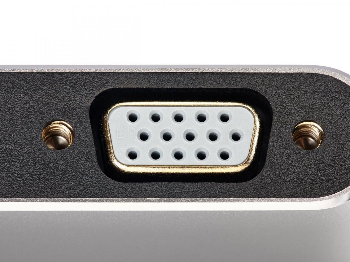 Кабель-переходник Mini DisplayPort (M) -> HDMI (F)+VGA (F) 4K@30Hz Alum Grey Telecom (TA6080)