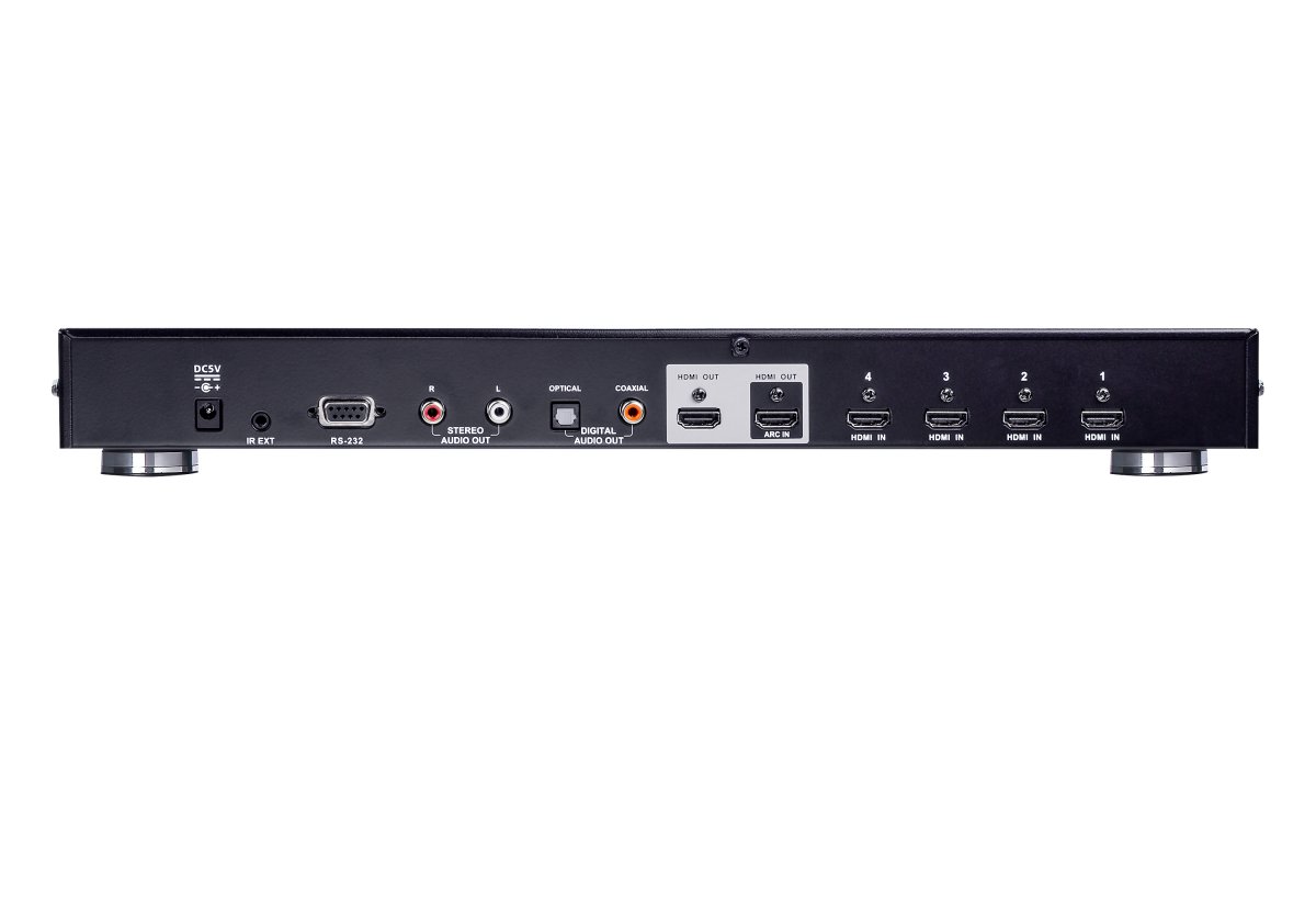 4-портовый True 4K HDMI коммутатор с дублированным выходом Aten VS482B