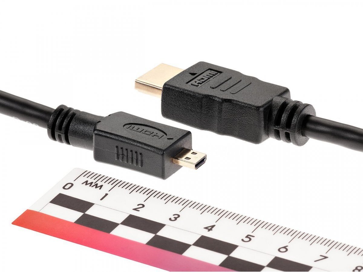 Кабель HDMI to MicroHDMI ver1.4V+3D,1,8m TV-COM <CG583K-1.8M>