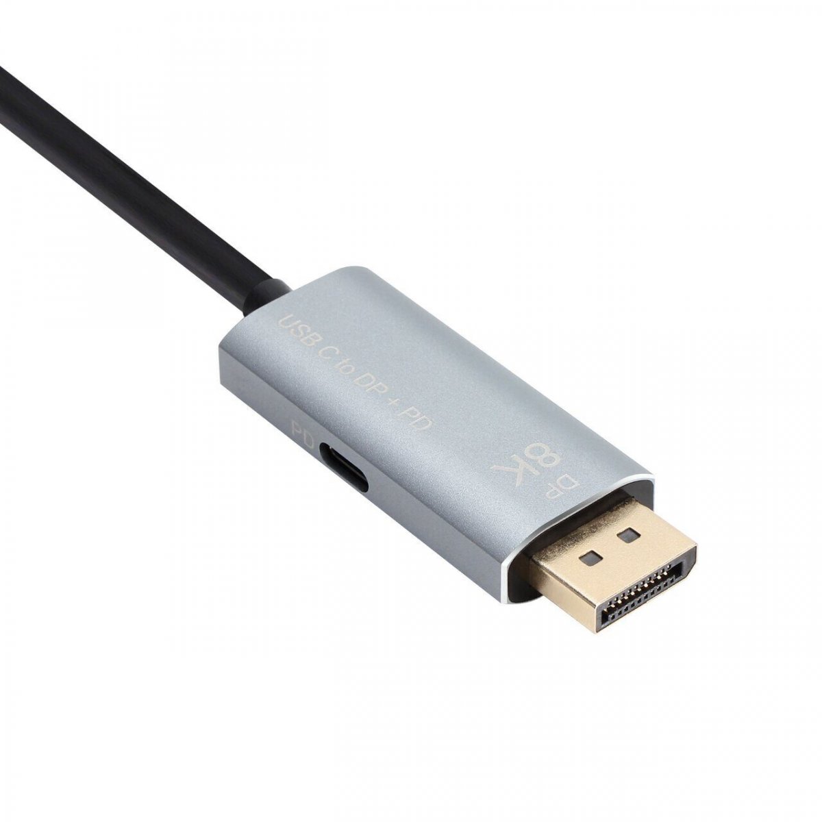 Кабель-адаптер USB Type-Cm --> DP1.4v (m) 8K@60Hz, PD 100W,1.8m , Alum Shell,VCOM <CU480MCPD-1.8M>