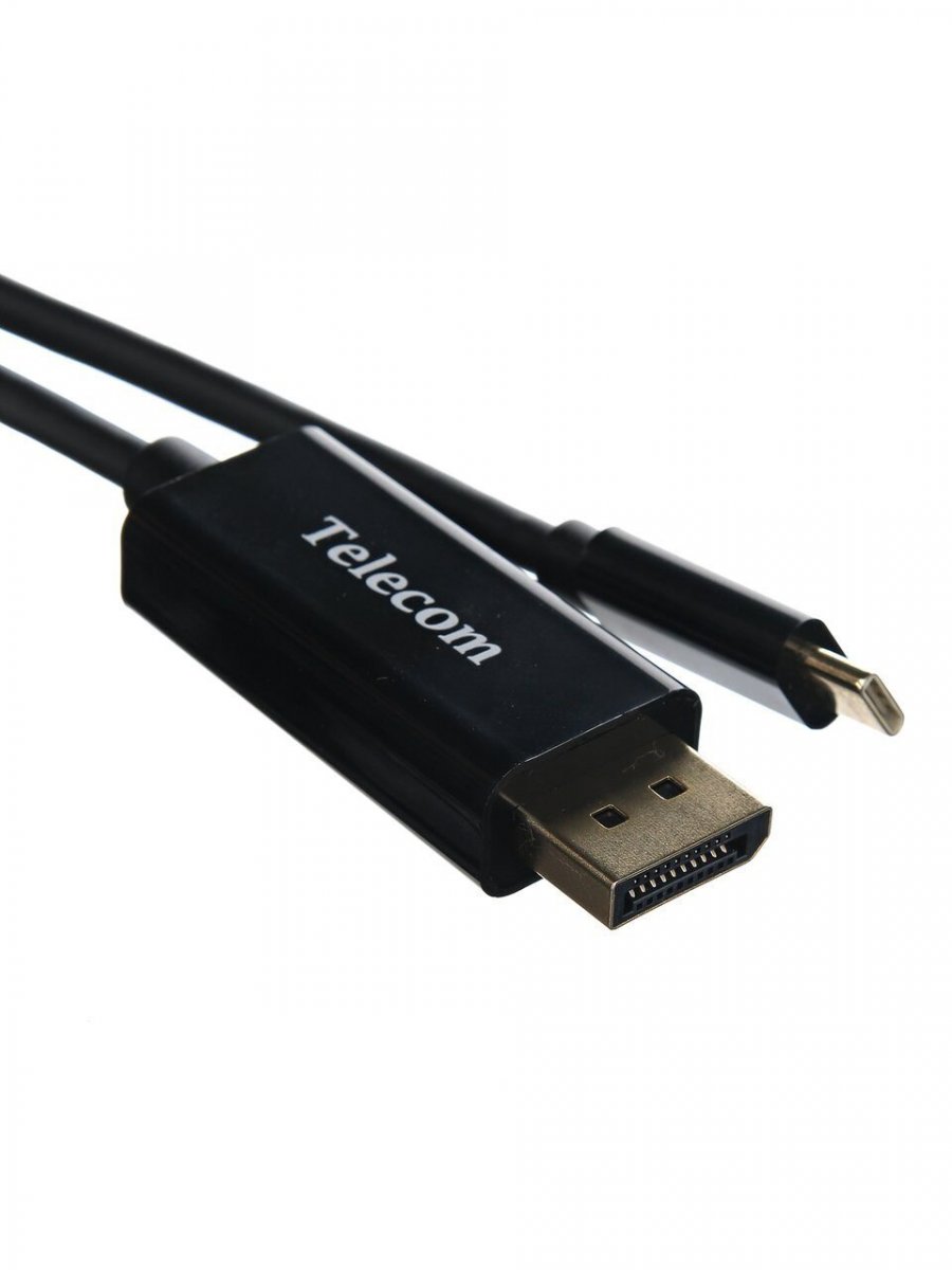 Кабель-адаптер USB3.1 Type C(m) --> DP(m) 4K@60Hz, 1.8m, Telecom <TC010-1.8M>